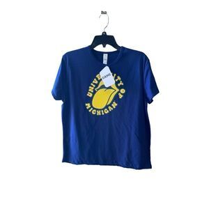 GAME University of Michigan “Rolling Stones Tongue” Women’s T Shirt Size XL UOFM